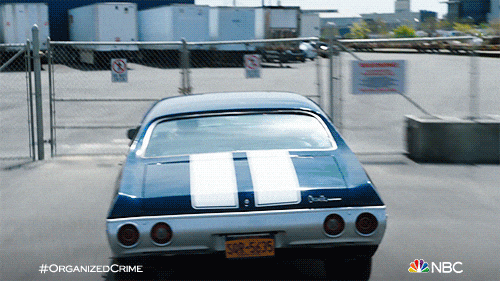 Car Drive Fast From Organized Crime GIF
