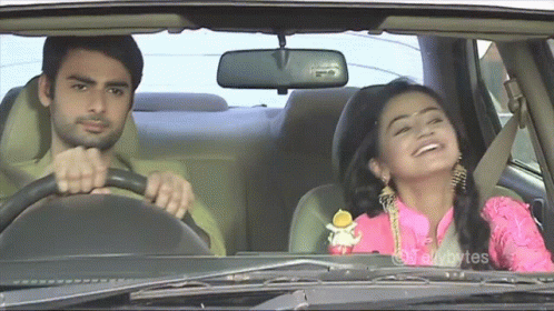 Car Driving Swara And Sanskars Movie GIF