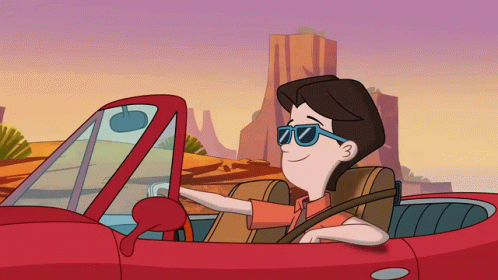 Car Driving Hamster And Gretel GIF
