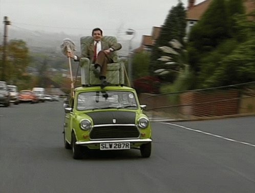 Car Driving Mini Cooper GIF