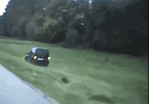 Car Driving Crazy Jumping High GIF