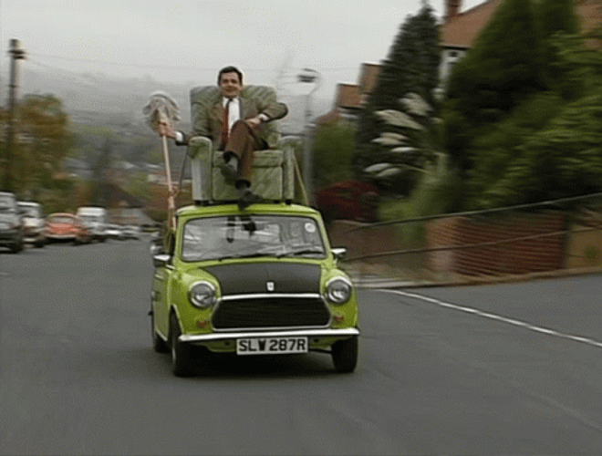 Car Driving Mini Cooper GIF