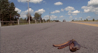 Car Driving Off Cliff From Billy Madison GIF