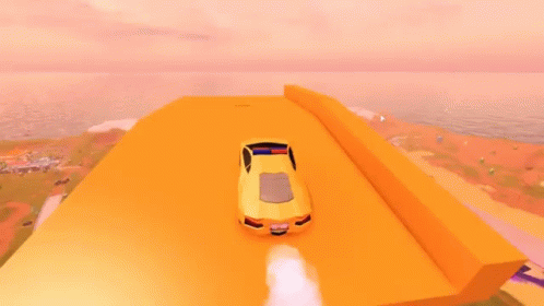 Car Driving Off Cliff Geronimo Video Game GIF