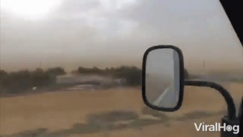 Car Driving On Dirt Road Viralhog Mirror GIF