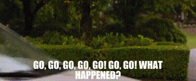 Car Driving Past Hedge Saying Go Go Go What Happened