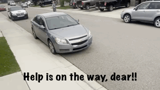 Car Driving With Help Is On The Way Dear GIF