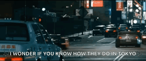Car Driving with Tokyo Words