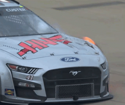 Car Explosion During Nascar Show GIF