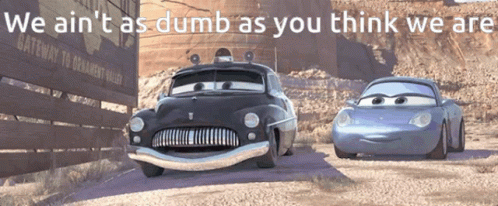 Car from Cars Movie Driving Desert Road