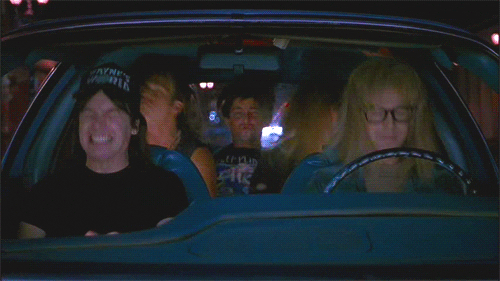 Car Jam Party Hard Headbang GIF