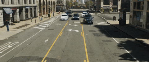 Car Over Taking Driving Crazy GIF