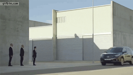 Car Passing Illusion GIF