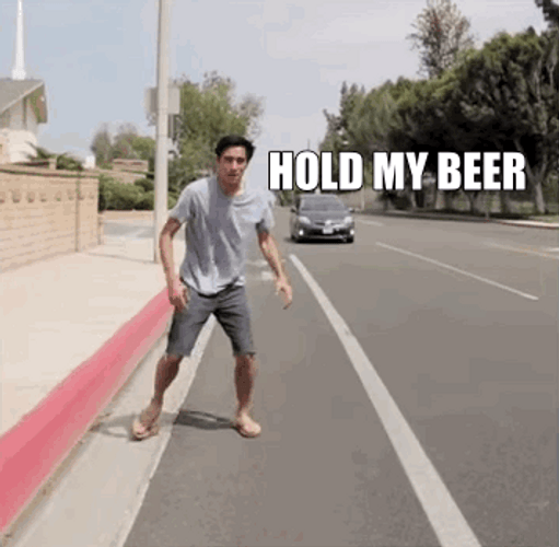 Car Ride Magic Trick Hold My Beer GIF