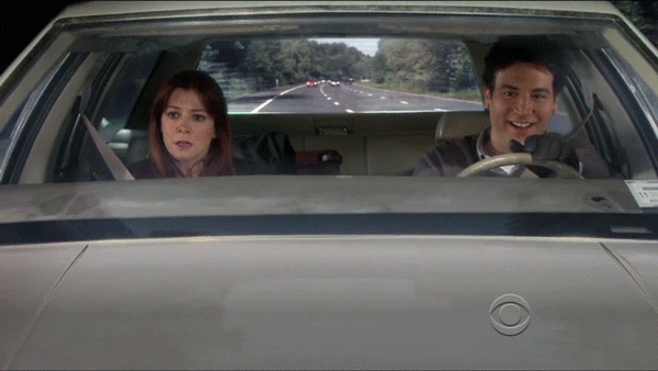 Car Ride Stress Himym GIF