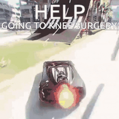 Car Saying Help Going To Knee Surgery GIF