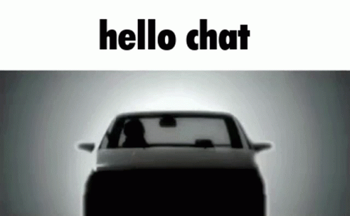 Car Silhouette Hello Chat