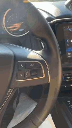 Car Steering Wheel With Phone Icon