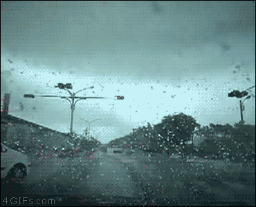 Car Taken By Hurricane GIF