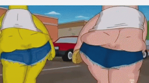 Peter Griffin And Home Simpson Car Wash GIF
