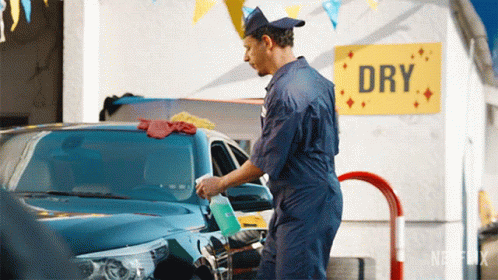 Bottle Spray Car Wash GIF