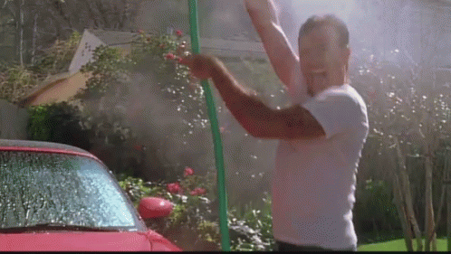 Funny Man Dancing Car Wash GIF
