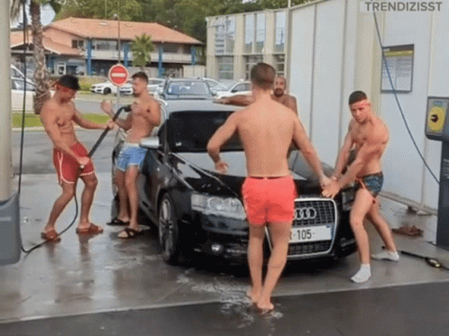 Dancing Boys Car Wash GIF