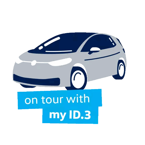 Car with On Tour and My ID