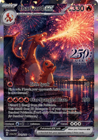 Card Saying Charizard