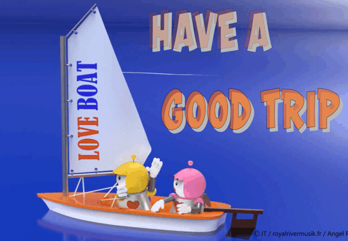 Card Saying Have A Good Trip GIF