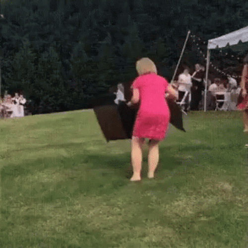 Cardbox Picnic Mishap Faceplant GIF
