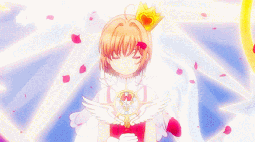 Cardcaptor Sakura Anime Girl Flower Petals GIF