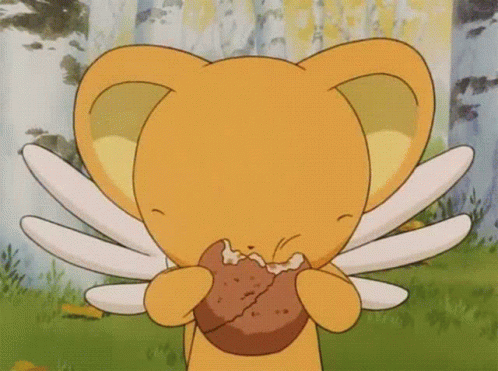 Cardcaptor Sakura Keroberos Eating Food GIF