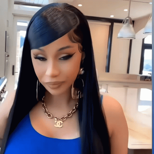 Cardi B Heart Hands GIF