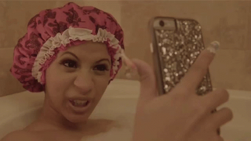 Cardi B Taking Selfie GIF