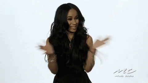 Cardi B Tongue Out While Dancing Turn Up GIF