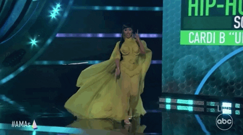 Cardi B Walking Fast On Stage GIF