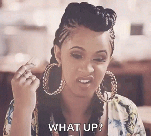Cardi B Whats Up GIF