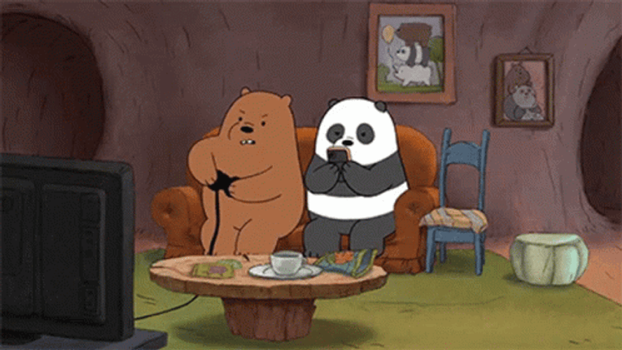 Care Bear Chilling With Video Game GIF