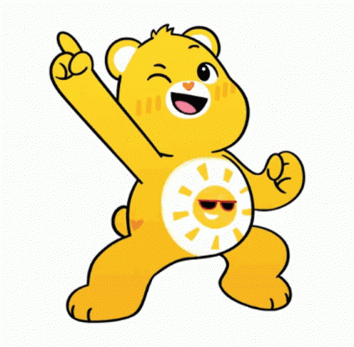 Care Bear Dancing with Sun on Belly