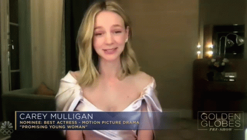Carey Mulligan Is A Nominee For Best Actress In Motion Picture Drama GIF