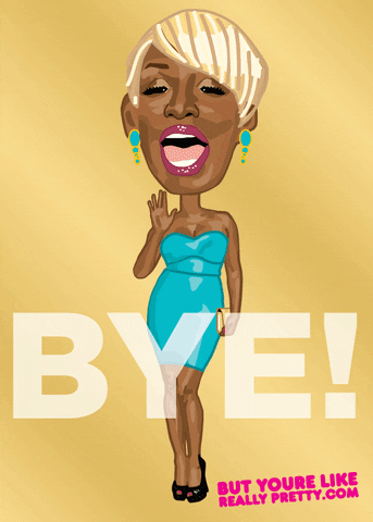 Caricature Nene The Ghetto Says Bye GIF