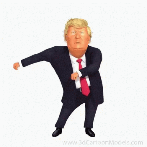 Caricature Trump Dance GIF
