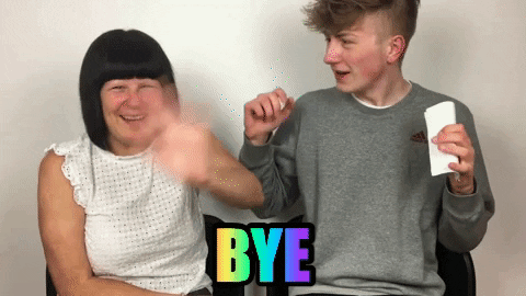 Carl Bradburry With Girl Waives Bye GIF