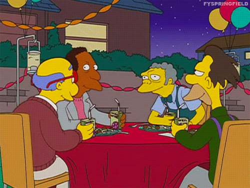 Carl Carlson Drinks With Friends Cheers GIF