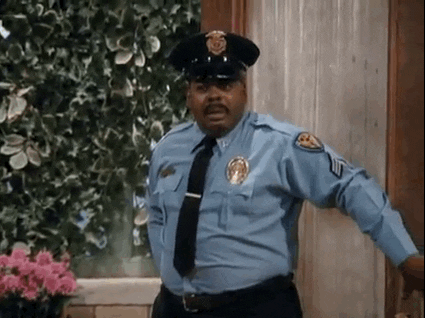 Carl Winslow Family Matters Yells Walks Away GIF