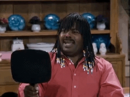 Carl Winslow Watches Mirrors Looks Like Rick James GIF