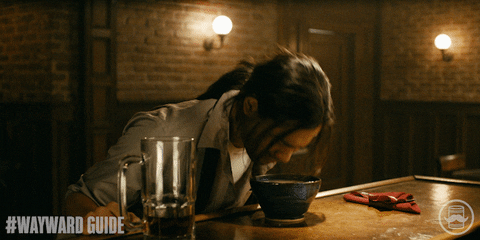 Carlos Valdes Head Down On Bowl Full Of Water GIF