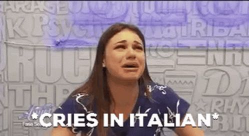 Carmen Crying In Italian GIF