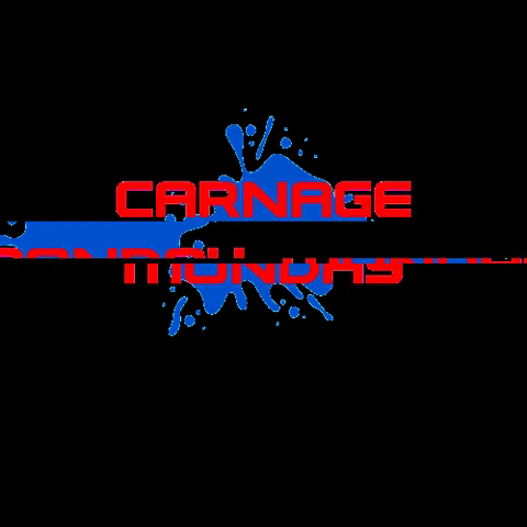 Carnage Monday Text Animation GIF